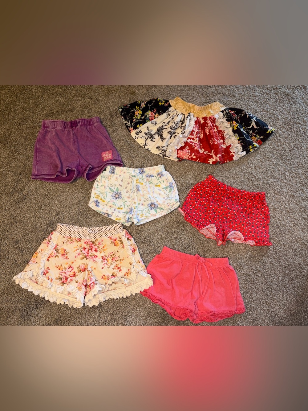 3T girls 6 piece bundle- skirts/shorts